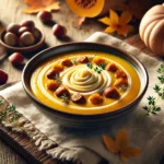 Recette de la soupe de courge à la châtaigne